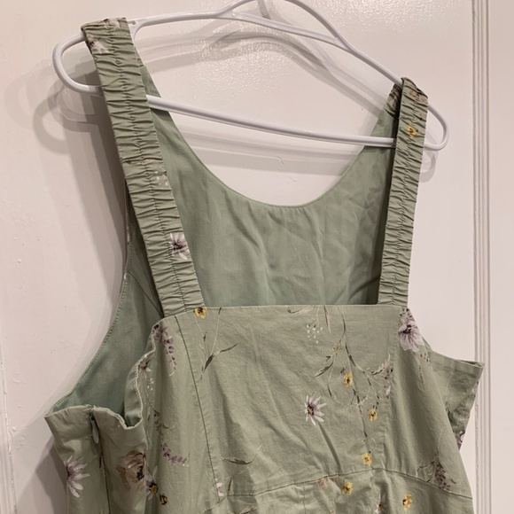 Sleeveless Open Back Fit & Flare Printed Midi Dress Size 2X - Picture 5 of 14